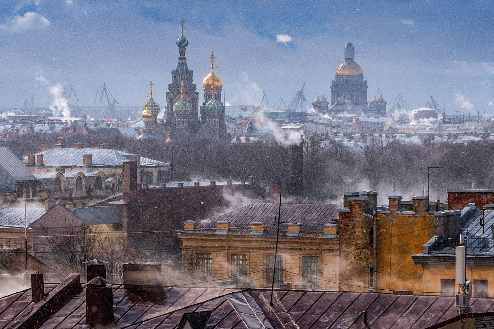 Санкт-Петербург. Мороз.